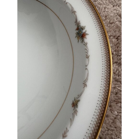 Vintage Noritake Joanne Pattern 6466‎ Porcelain Serving Bowl With Gold Trim - Picture 2 of 6